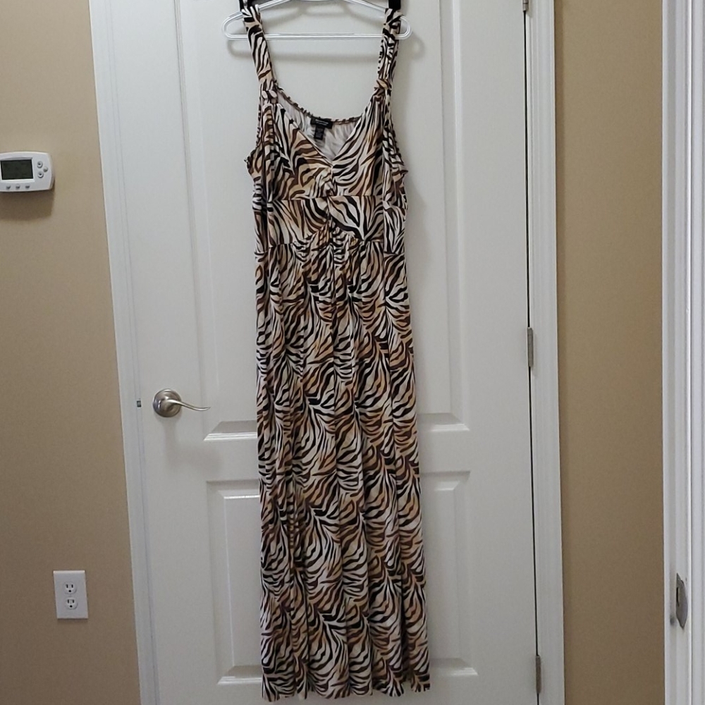 Tiger print maxi